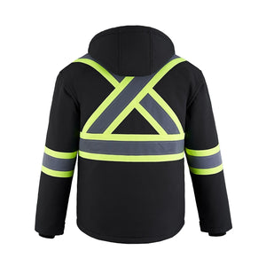 CX2 L01310 Freightliner Hi-Vis Insulated Softshell Jacket - supplier garment view 6