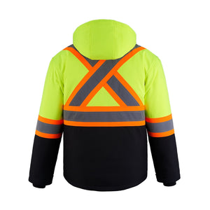 CX2 L01310 Freightliner Hi-Vis Insulated Softshell Jacket - supplier garment view 4