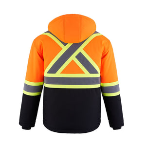 CX2 L01310 Freightliner Hi-Vis Insulated Softshell Jacket - supplier garment view 2