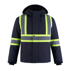 CX2 L01310 Freightliner Hi-Vis Insulated Softshell Jacket - supplier garment view 7