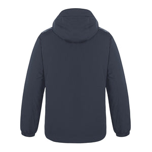 CX2 L03400 Playmaker men's insulated jacket with detachable hood in Navy — back view