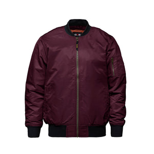 CX2 L09300 men's insulated bomber jacket in Burgundy — front view