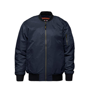 CX2 L09300 men's insulated bomber jacket in Navy — front view