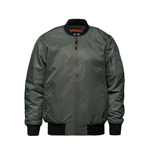 CX2 L09300 men's insulated bomber jacket in Olive — front view