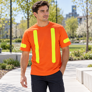 CX2 S05933 Sentry Cotton Safety T-Shirt in Orange - second lifestyle view