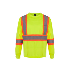 CX2 S05948 Beacon Long Sleeve Hi-Vis Performance T-Shirt - garment view 1