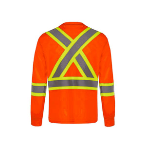 CX2 S05948 Beacon Long Sleeve Hi-Vis Performance T-Shirt - garment view 7