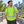 CX2 S05980 Lumen Hi-Vis Segmented-Stripe T-Shirt in Fluorescent Lime - lifestyle view