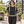 CX2 S05980 Lumen Hi-Vis Segmented-Stripe T-Shirt in Black - second lifestyle view