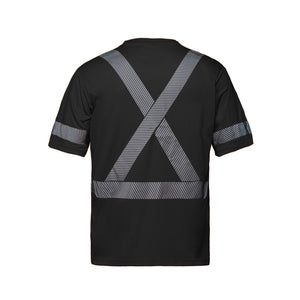 CX2 S05980 Lumen Hi-Vis Segmented-Stripe T-Shirt - supplier garment view 5