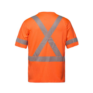CX2 S05980 Lumen Hi-Vis Segmented-Stripe T-Shirt - supplier garment view 9