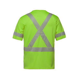 CX2 S05980 Lumen Hi-Vis Segmented-Stripe T-Shirt - supplier garment view 3