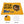 Edge-to-edge rally towel with sample yellow team artwork and white reverse
