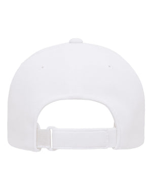 Flexfit 110P 110® Cool & Dry Mini-Piqué Cap in White — back view