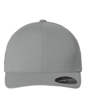 Flexfit 180 Delta® Seamless Cap in Silver — front view