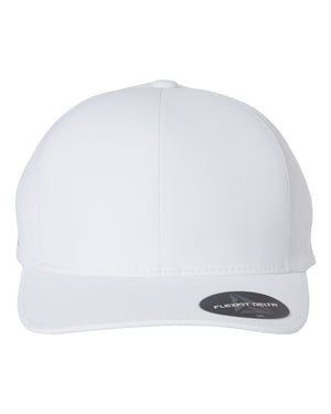 Flexfit 180 Delta® Seamless Cap in White — front view