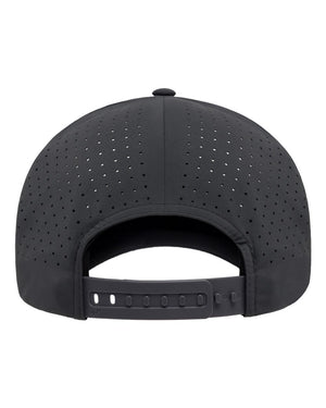 Flexfit 180AP Delta® Snapback Perforated Cap in Dark Grey — back view