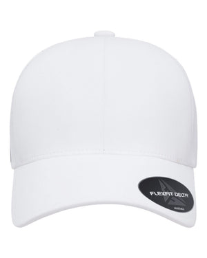 Flexfit 180AP Delta® Snapback Perforated Cap in White — front view