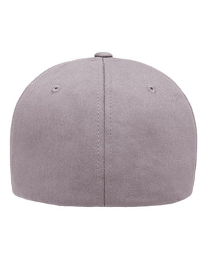 Flexfit 5001 V-Flexfit® Cotton Twill Cap in Grey — back view