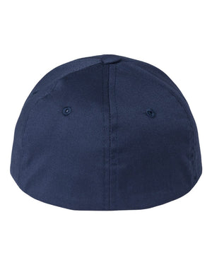 Flexfit 6277Y Youth Cotton Blend Cap in Navy — back view