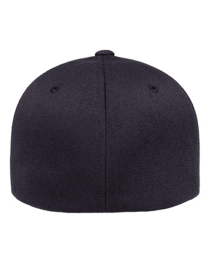 Flexfit 6477 Wool-Blend Cap in Dark Navy — back view