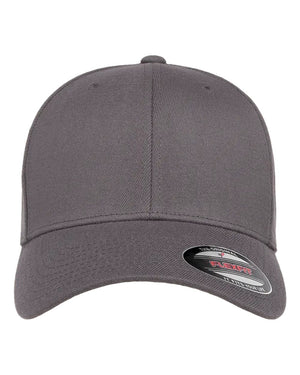 Flexfit 6477 Wool-Blend Cap in Grey — front view
