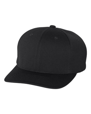 Flexfit 6597 Cool & Dry Sport Cap in Black — front view