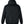 Harriton M722 unisex ClimaBloc heavyweight hooded full-zip jacket, back view - Black