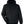 Harriton M722 unisex ClimaBloc heavyweight hooded full-zip jacket, front view - Black