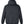 Harriton M722 unisex ClimaBloc heavyweight hooded full-zip jacket, back view - Dark Charcoal
