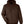 Harriton M722 unisex ClimaBloc heavyweight hooded full-zip jacket, front view - Dark Mocha