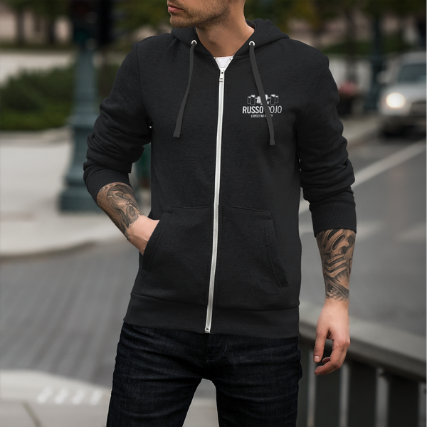 Embroidered Russo Dojo Expect No Mercy Zip Up Hoodie