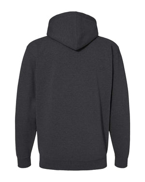 Independent Trading Co. IND4000Z in Charcoal Heather, supplier back view