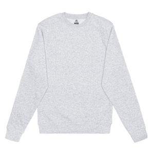Just Like Hero HERO-1020 unisex crewneck sweatshirt in Ash Heather, front view