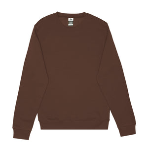 Just Like Hero HERO-1020 unisex crewneck sweatshirt in Cocoa, front view