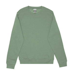Just Like Hero HERO-1020 unisex crewneck sweatshirt in Dusty Green, front view