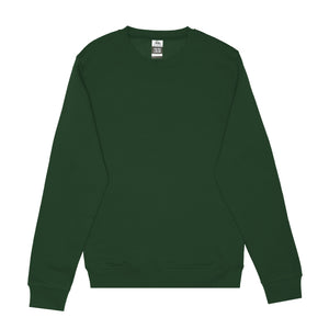 Just Like Hero HERO-1020 unisex crewneck sweatshirt in Forest Green, front view