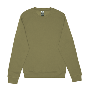 Just Like Hero HERO-1020 unisex crewneck sweatshirt in Olive, front view