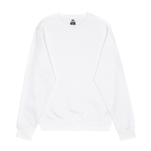 Just Like Hero HERO-1020 unisex crewneck sweatshirt in White, front view