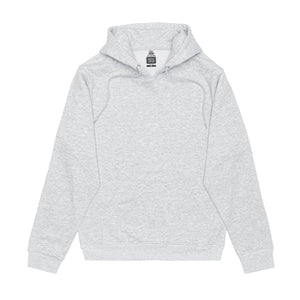 Just Like Hero HERO-2020 unisex pullover hoodie in Ash Heather, front view