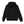Just Like Hero HERO-2020 unisex pullover hoodie in Black, back view