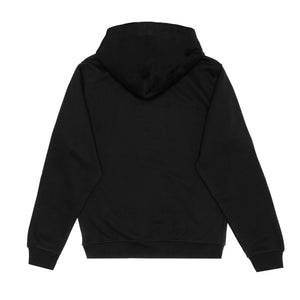 Just Like Hero HERO-2020 unisex pullover hoodie in Black, back view