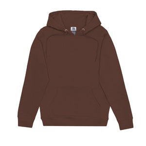 Just Like Hero HERO-2020 unisex pullover hoodie in Cocoa, front view