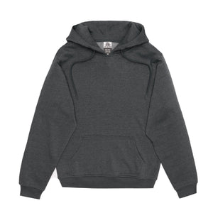 Just Like Hero HERO-2020 unisex pullover hoodie in Dark Heather, front view