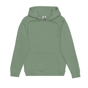 Just Like Hero HERO-2020 unisex pullover hoodie in Dusty Green, front view