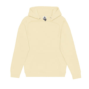 Just Like Hero HERO-2020 unisex pullover hoodie in Ivory, front view