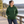 Just Like Hero HERO-2020 Unisex Pullover Hoodie in Forest Green, lifestyle view on an adult model
