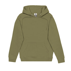 Just Like Hero HERO-2020 unisex pullover hoodie in Olive, front view