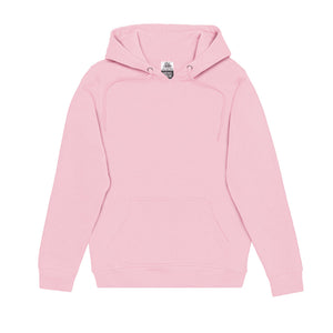 Just Like Hero HERO-2020 unisex pullover hoodie in Pink, front view