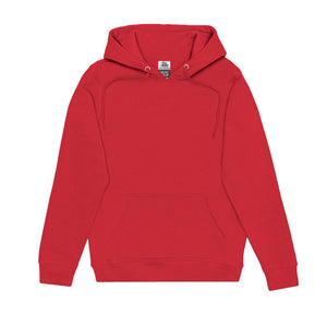 Just Like Hero HERO-2020 unisex pullover hoodie in Red, front view
